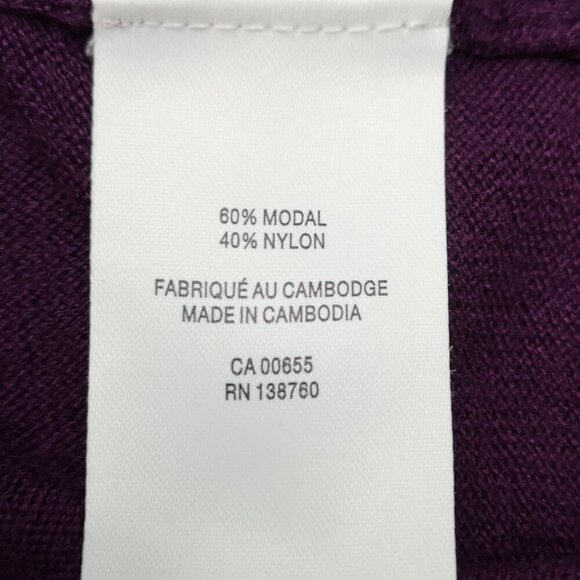 Reitmans Ladies Size Medium Purple Lightweight Cowl Neck Sweater - Picture 5 of 9